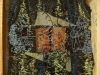 E1 tehnica mixta.obiect.becuri colorate 72x72 cm